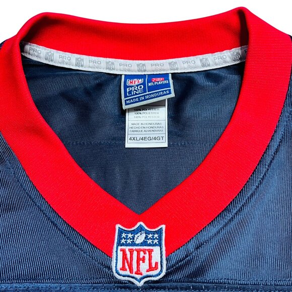 Houston Texans NFL Pro Line 90 Jersey 4XL Navy Blue Polyester - Picture 2 of 16